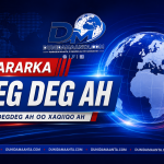 Axmed-Madoobe oo la kulmay Ku-simaha Safiirka Dowladda Maraykanka ee Soomaaliya Justin Davis.