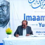 Wasiirka Gaashaandhigga Soomaaliya oo Tacsi u Diray Dowladda iyo Shacabka Jabuuti Geerida Wasiirkii Difaaca Xasan Cumar Maxamed Burhaan.